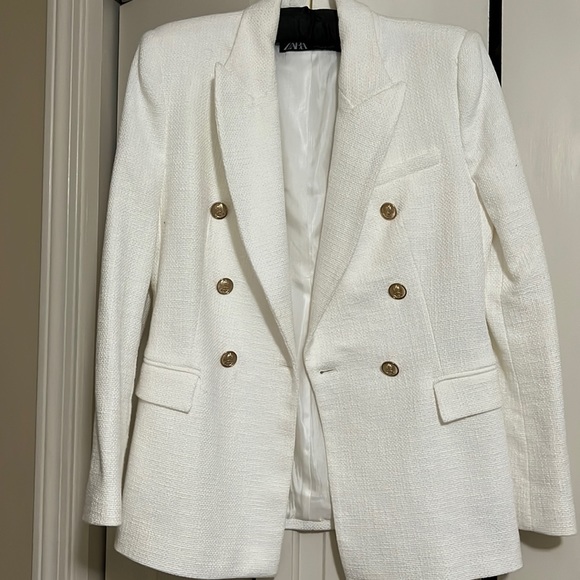 Zara Double Breasted Blazer - Picture 1 of 8